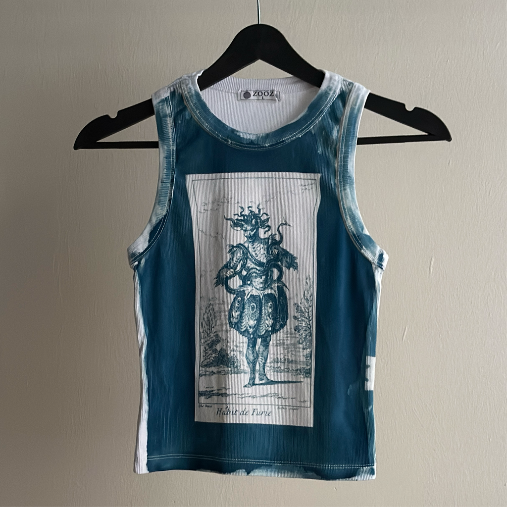Habit Cyanotype Crop Top Sale 23