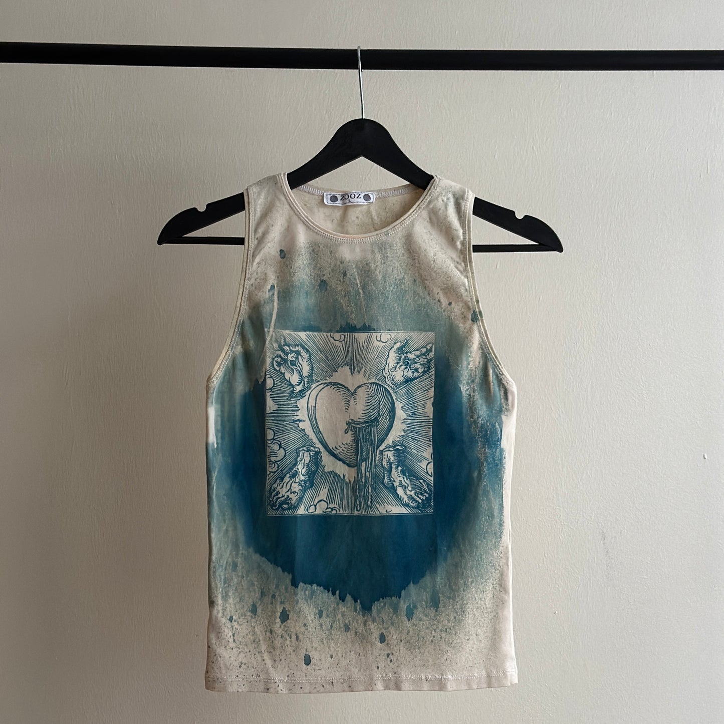 Heart Cyanotype Tank Top Sale 101