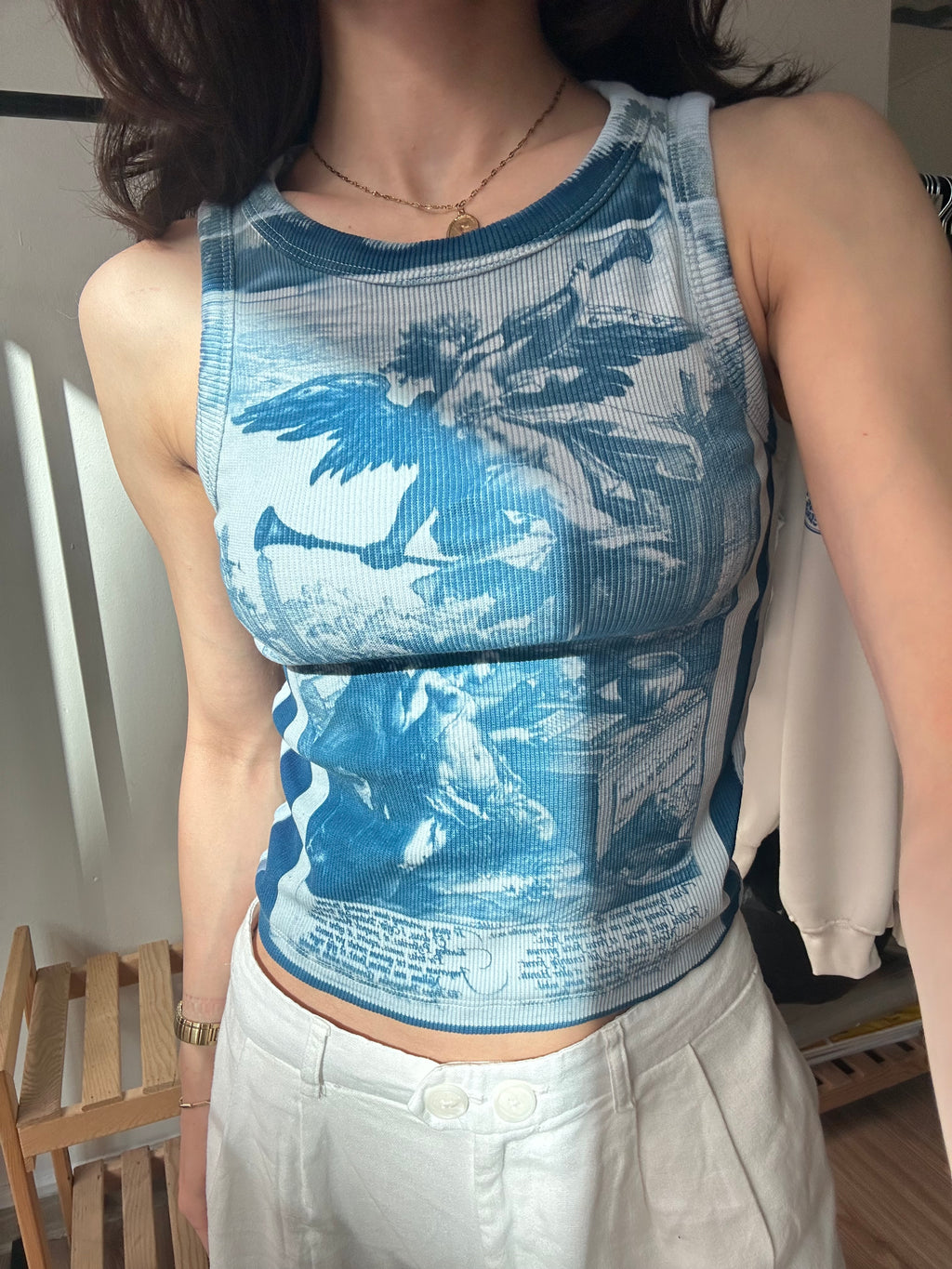 Historie Cyanotype Crop Top
