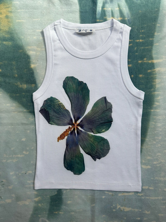 Marshmallow Flower Crop Top