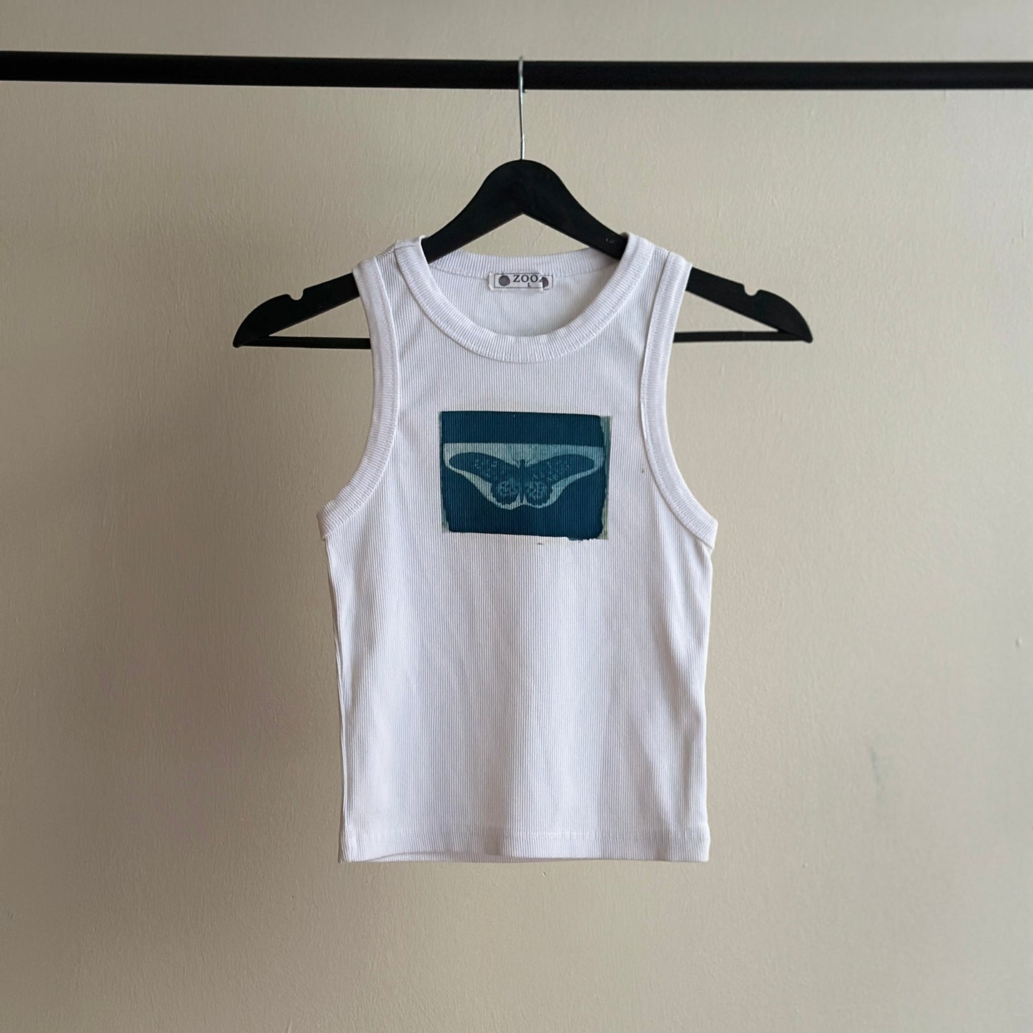 Butterfly Cyanotype Crop Top Sale 92