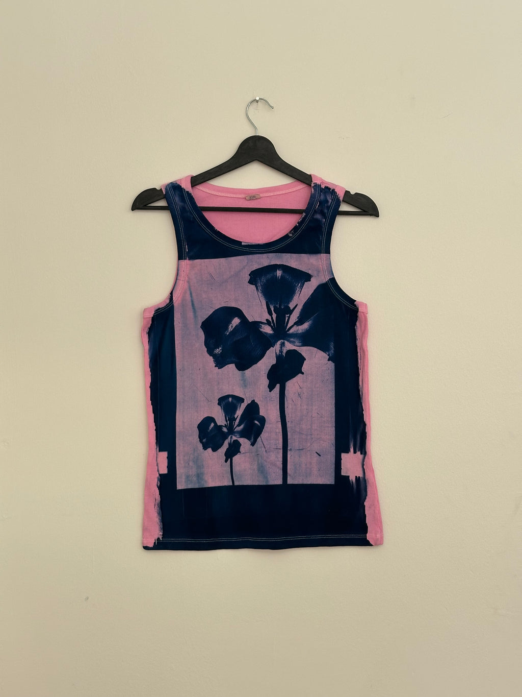 Pink Flowers Cyanotype Men’s Top
