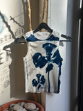 Flower Cyanotype Crop Top