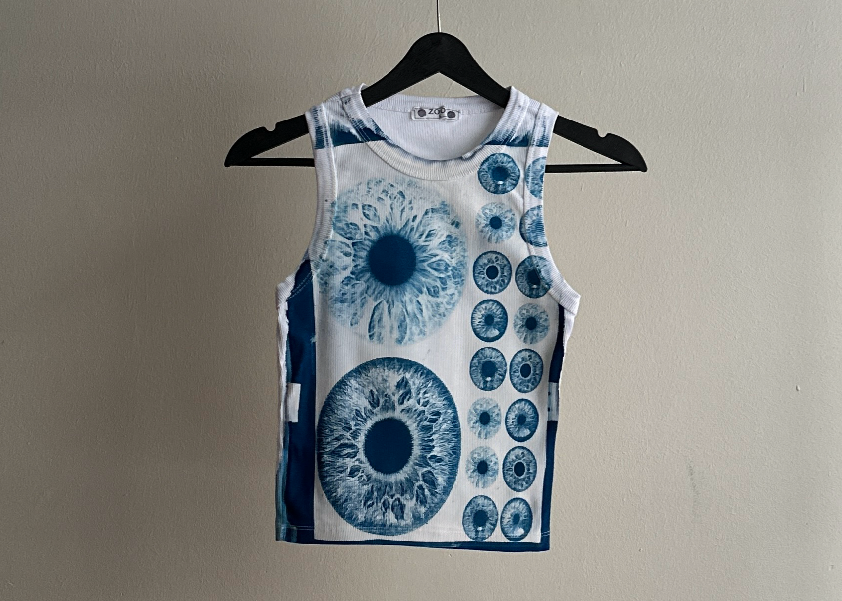 Iris Cyanotype Crop Top Sale 84