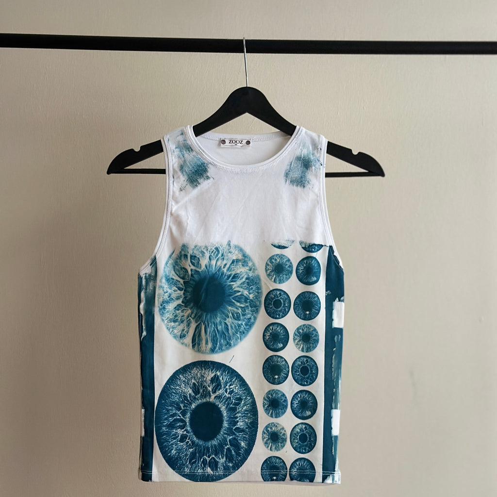 Iris Cyanotype Tank Top Sale 109