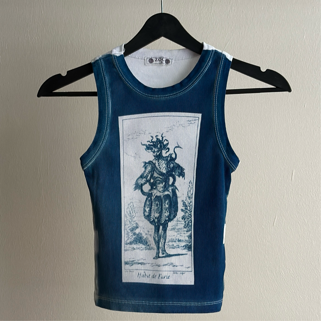 Habit Cyanotype Crop Top Sale 8
