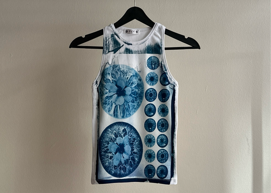 Iris Flowers Cyanotype Tank Top