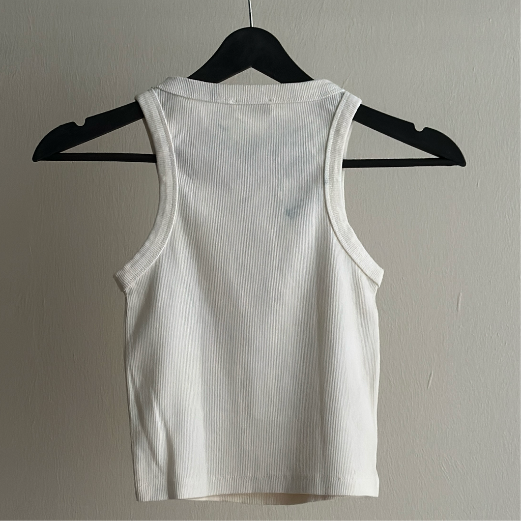 Toned Iris Flowers Cyanotype Crop Top Sale 62