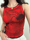 Spider Cyanotype Crop Top