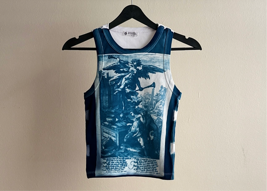 Historie Cyanotype Crop Top Sale 14