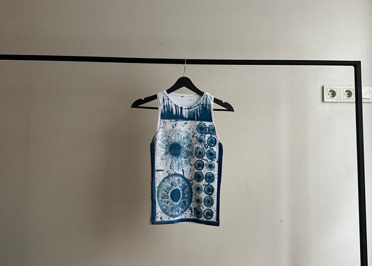 Iris Cyanotype Tank Top Sale 120