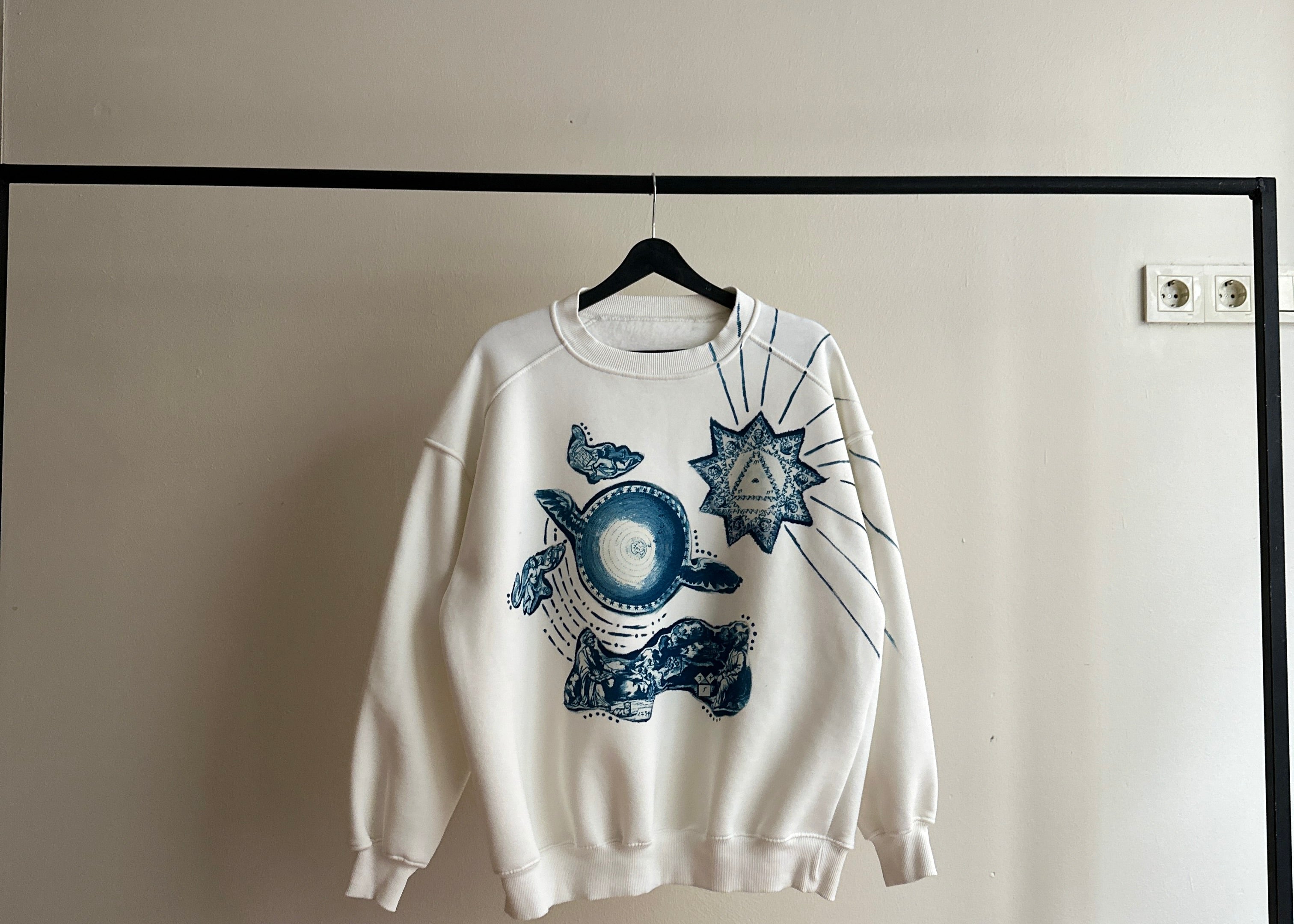 Arithmologia Cyanotype Sweatshirt Sale 90
