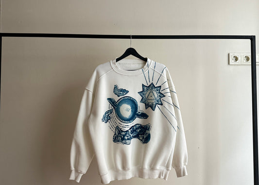 Arithmologia Cyanotype Sweatshirt Sale 90