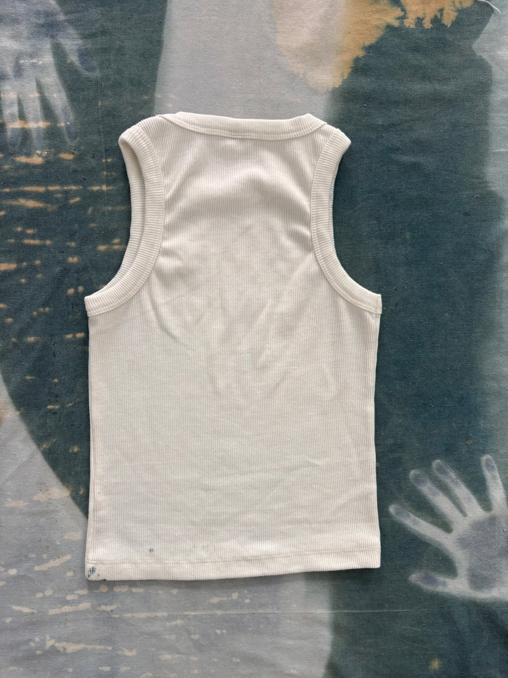Flowers Cyanotype Crop Top Sale 215