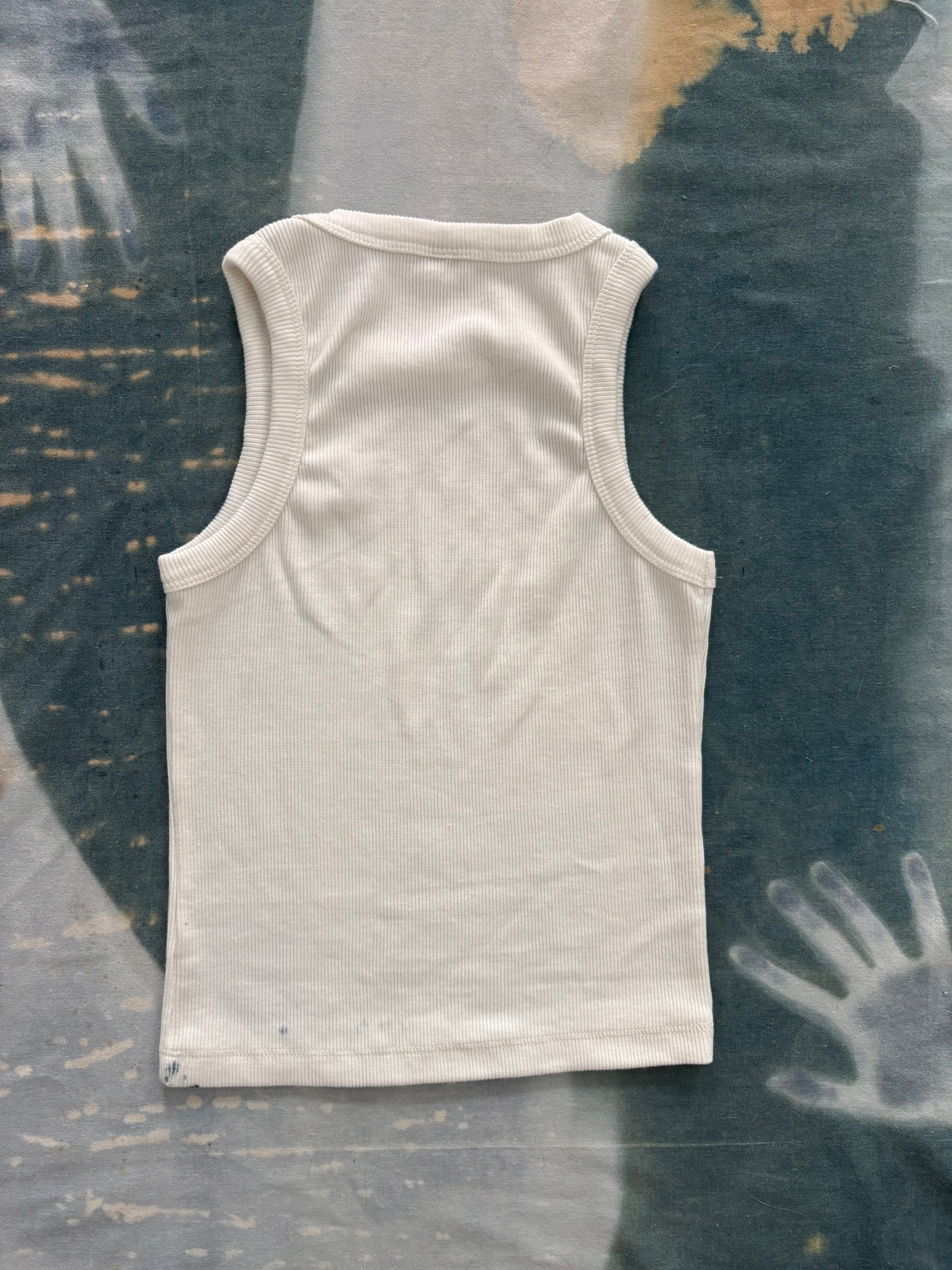 Flowers Cyanotype Crop Top Sale 215
