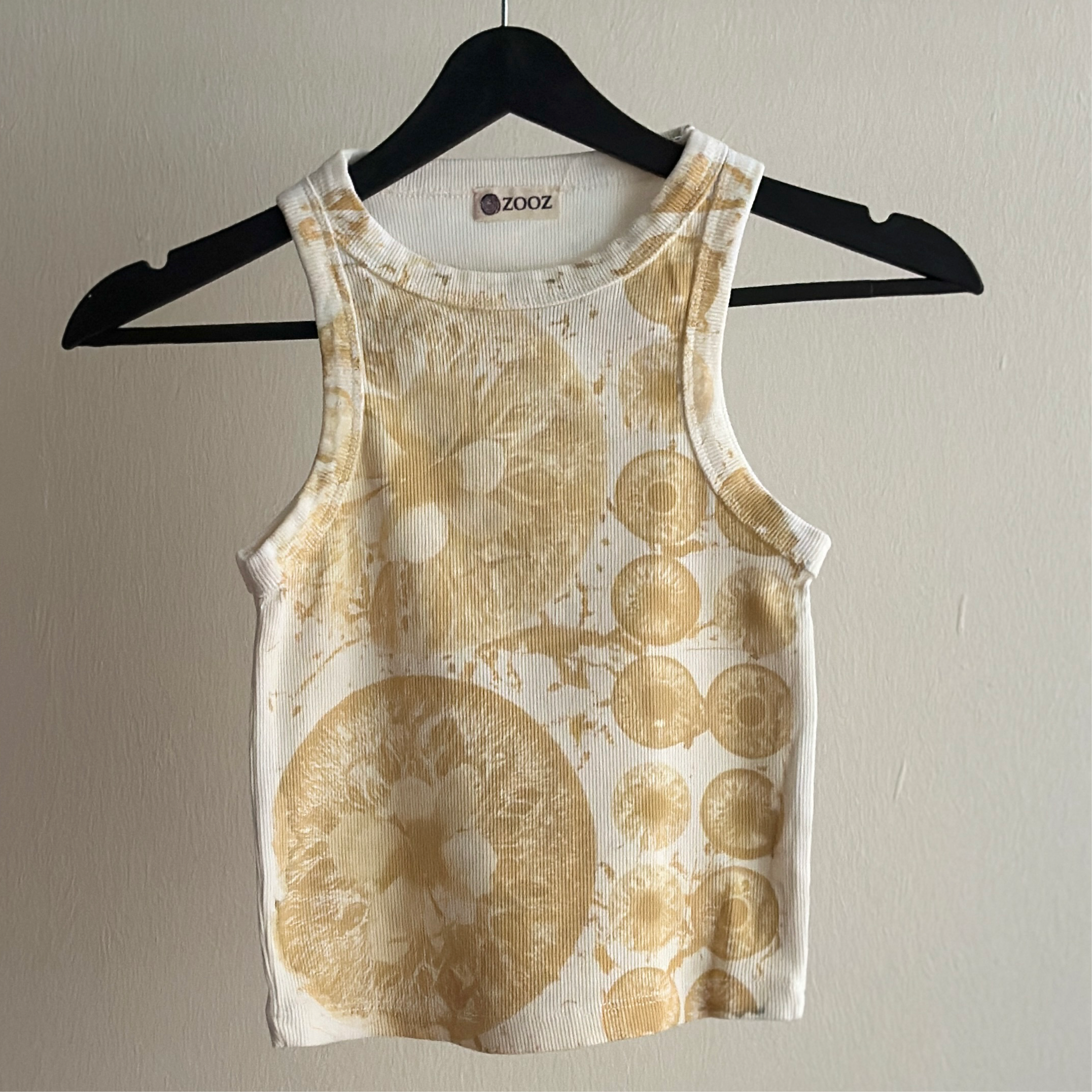 Toned Iris Flowers Cyanotype Crop Top Sale 62