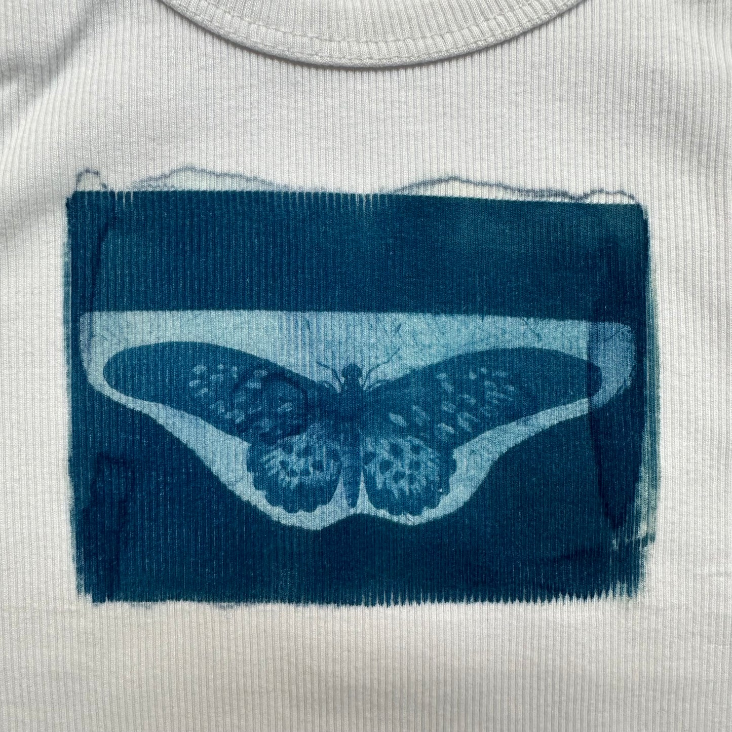 Butterfly Cyanotype Crop Top Sale 7