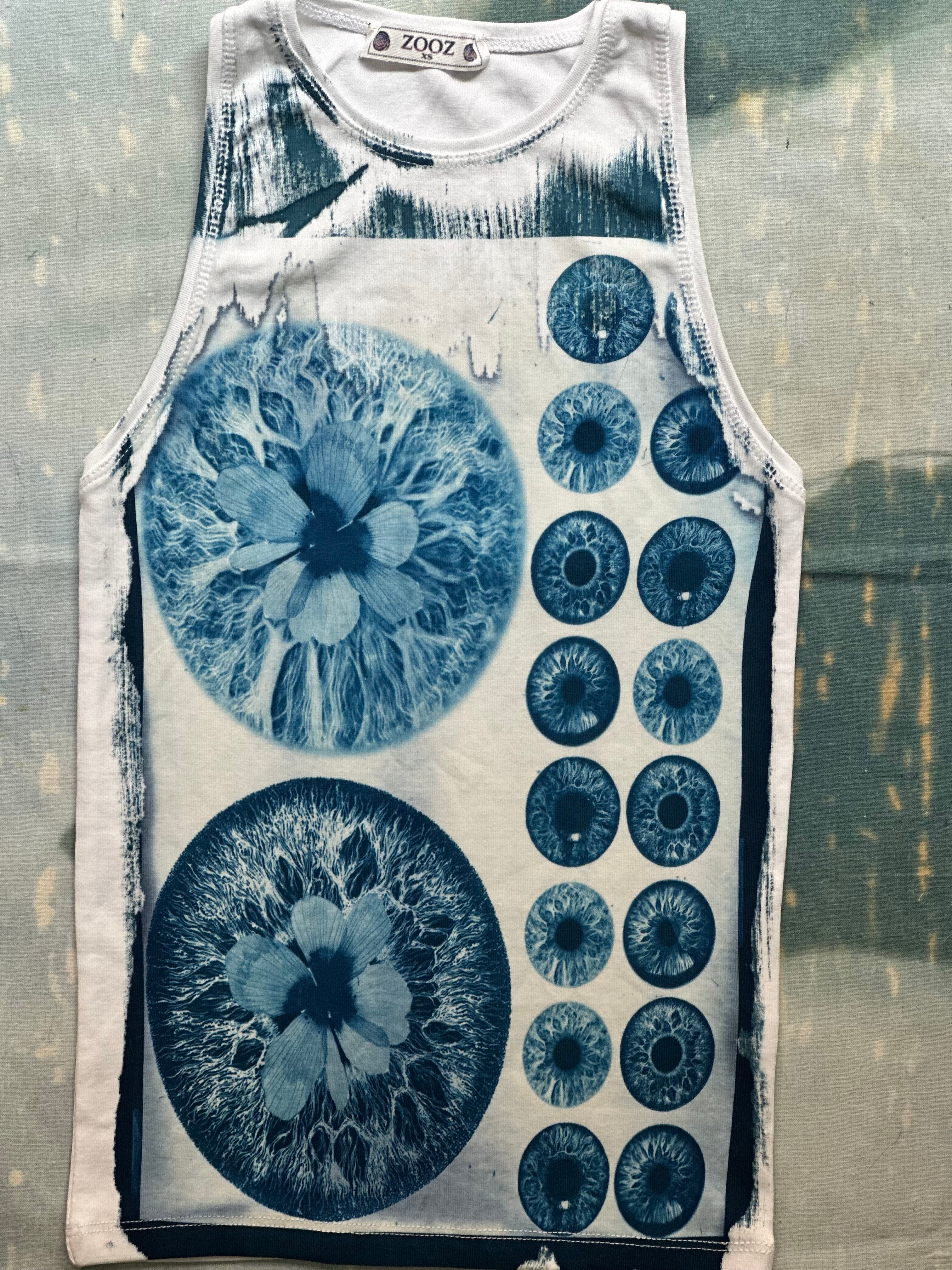 Iris Cyanotype Tank Top Sale 153