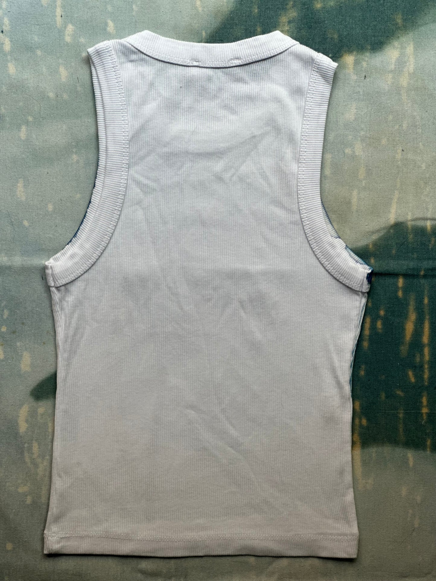 Cyanotype Flower Crop Top Sale 146