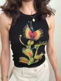 Venus Flytrap Poster Crop Top