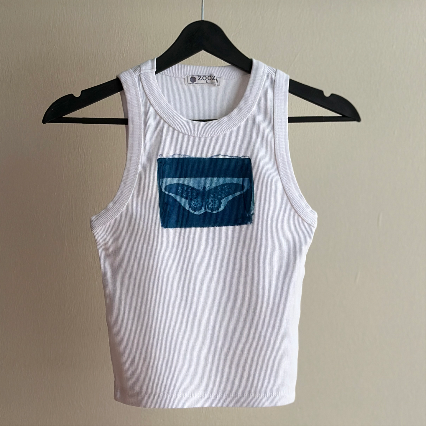 Butterfly Cyanotype Crop Top Sale 7