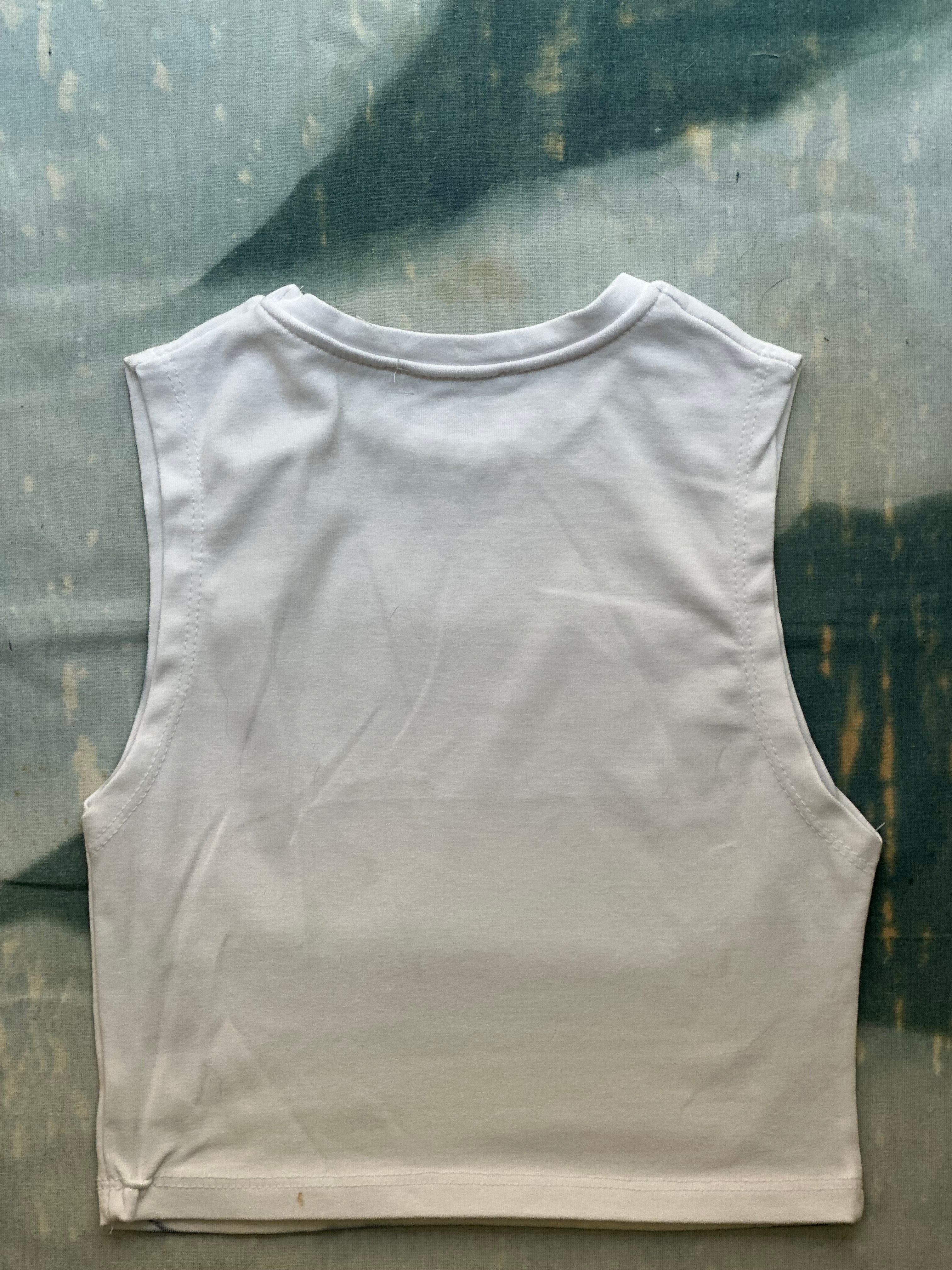 Flowers Cyanotype Super Crop Top Sale 169