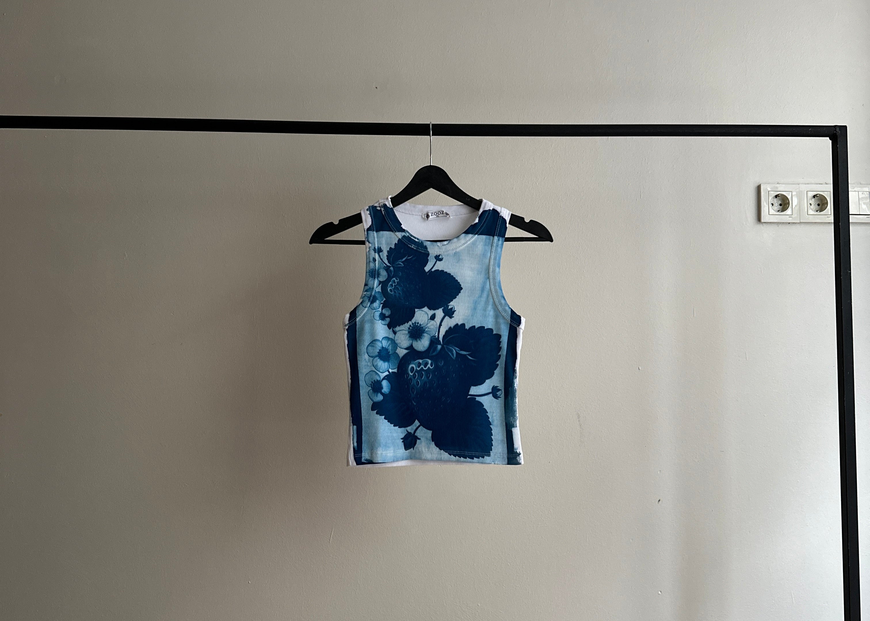Cyanotype Crop Top Sale 106