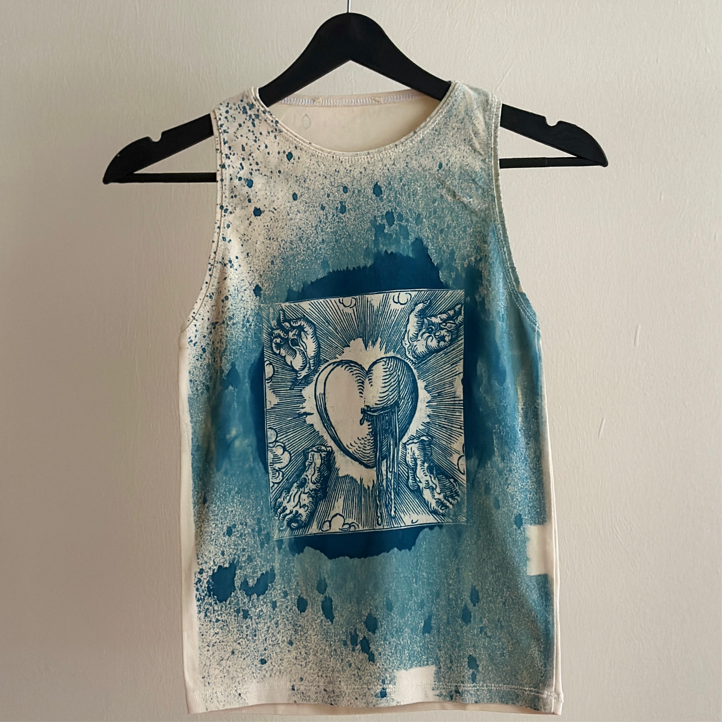 Heart Cyanotype Tank Top Sale 35