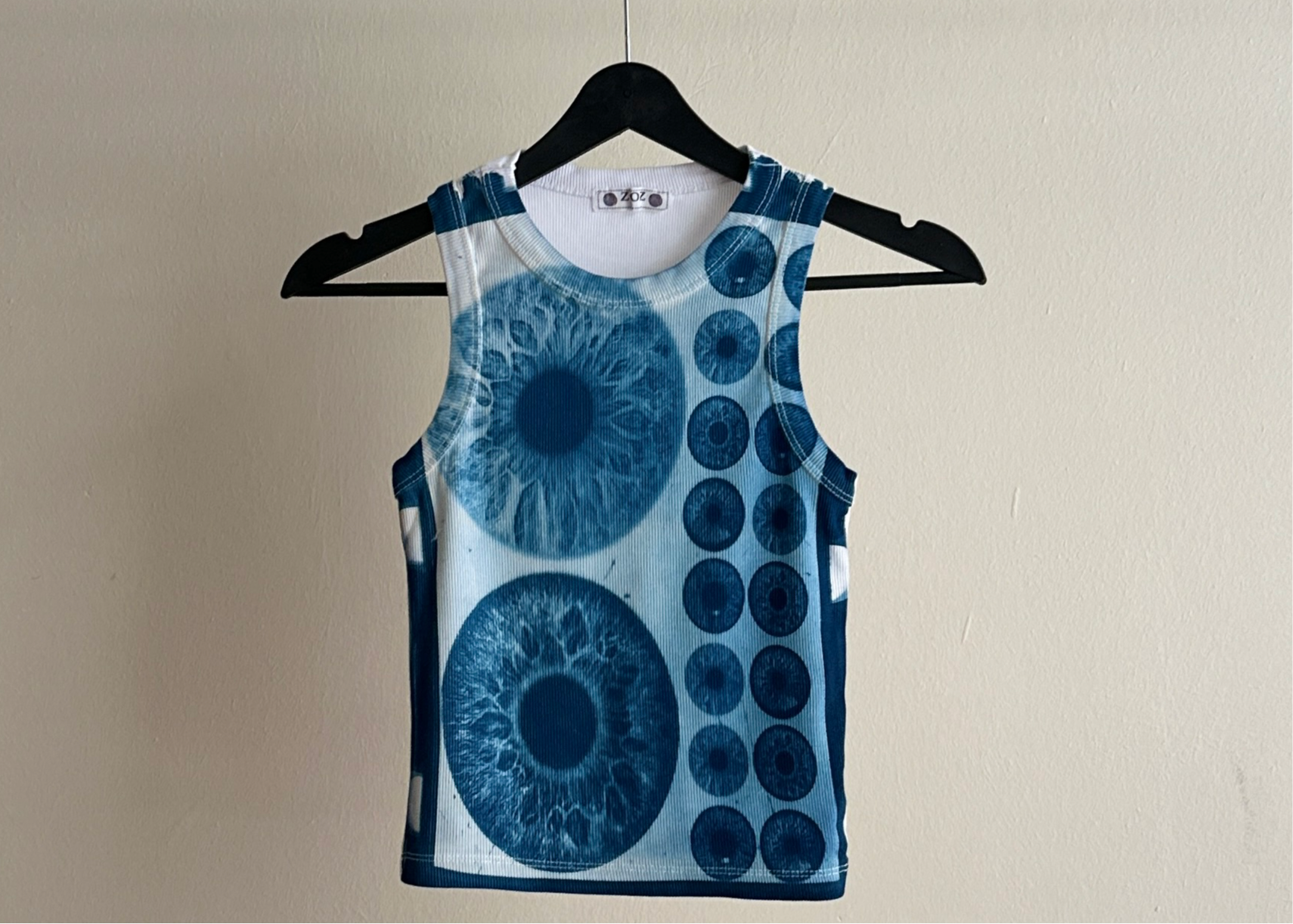 Iris Cyanotype Crop Top Sale 4