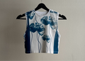 Flower Cyanotype Super Crop Top Sale 77