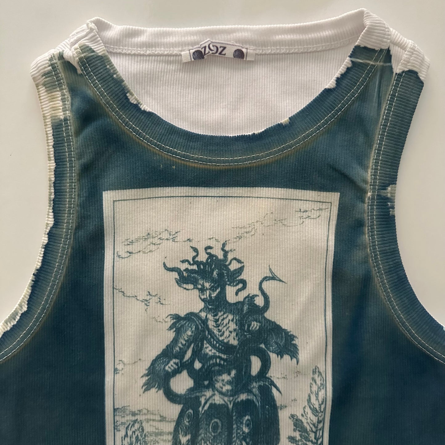 Habit Cyanotype Crop Top Sale 28