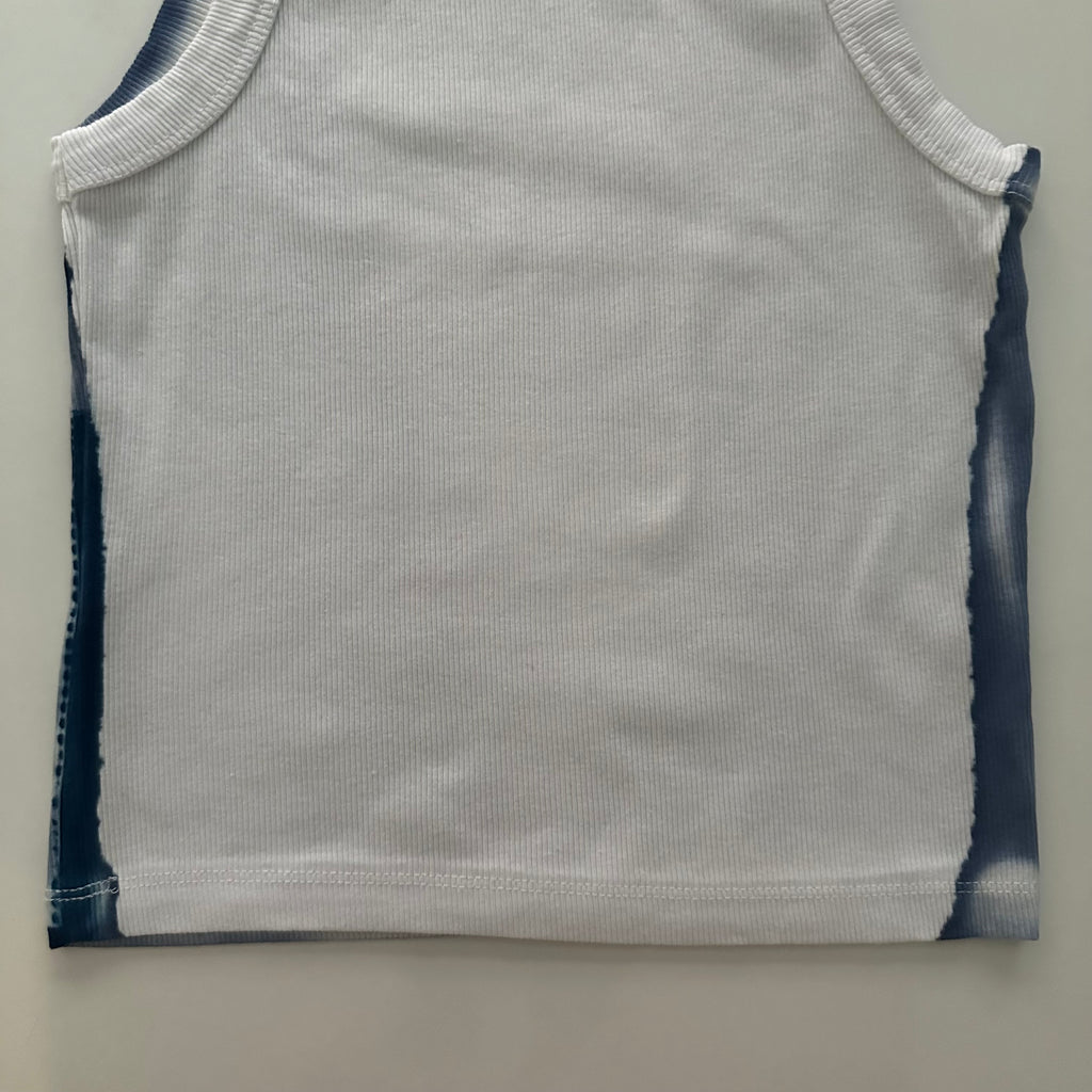 Stamps Cyanotype Crop Top Sale 32