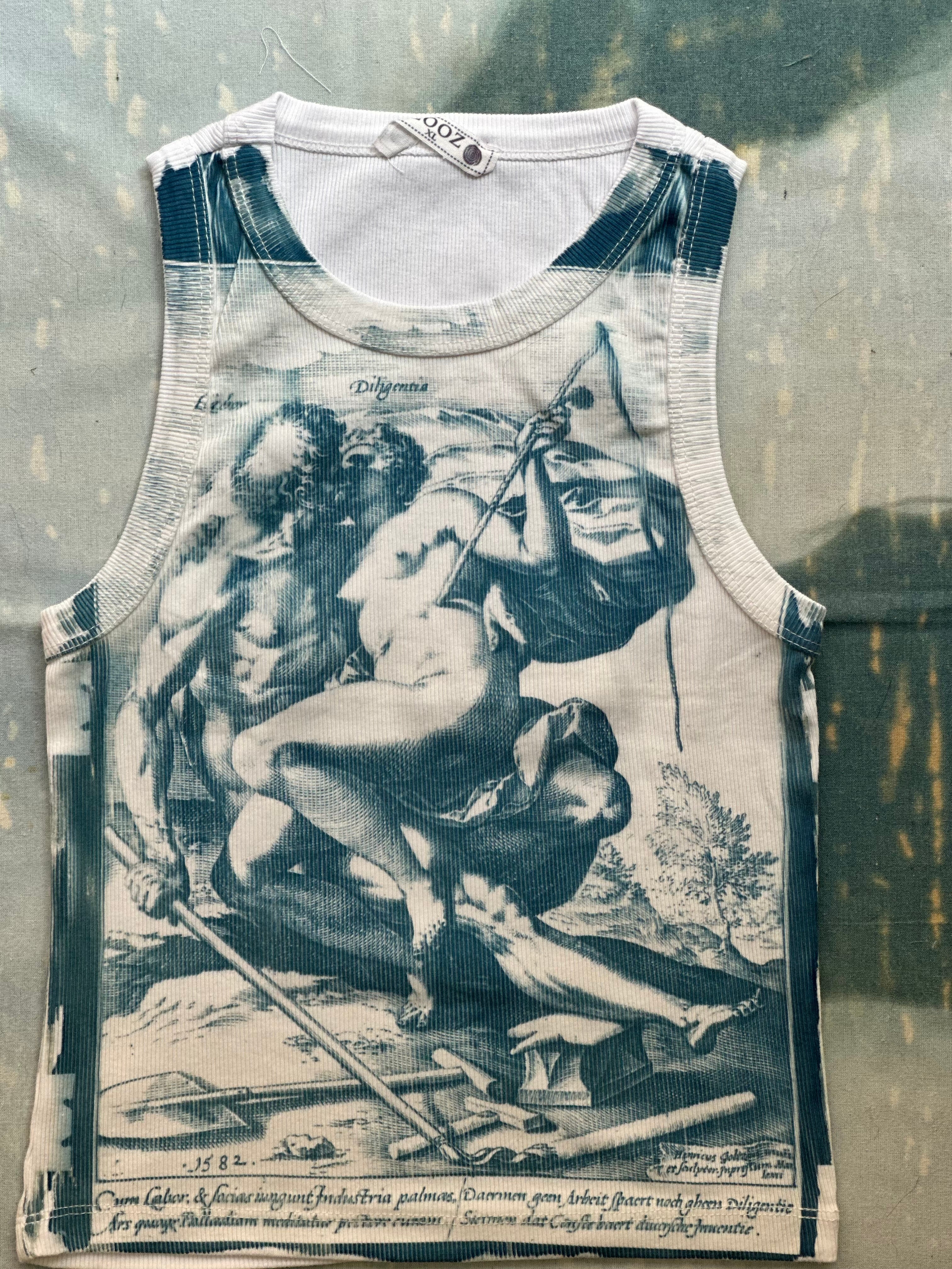 1582 Cyanotype Crop Top Sale 165