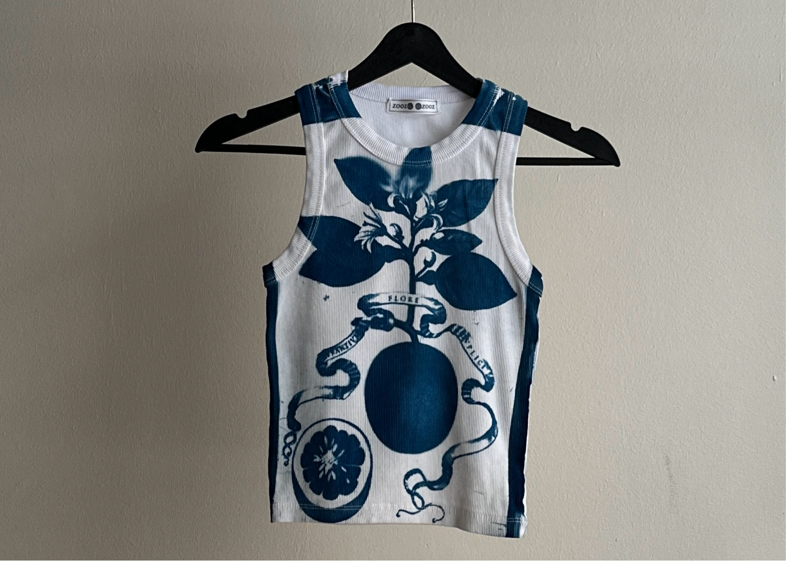 Flore Cyanotype Crop Top