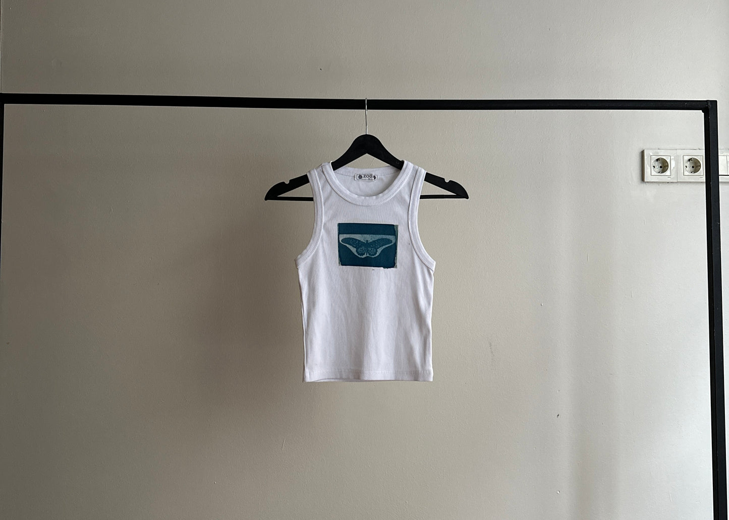 Butterfly Cyanotype Crop Top Sale 92