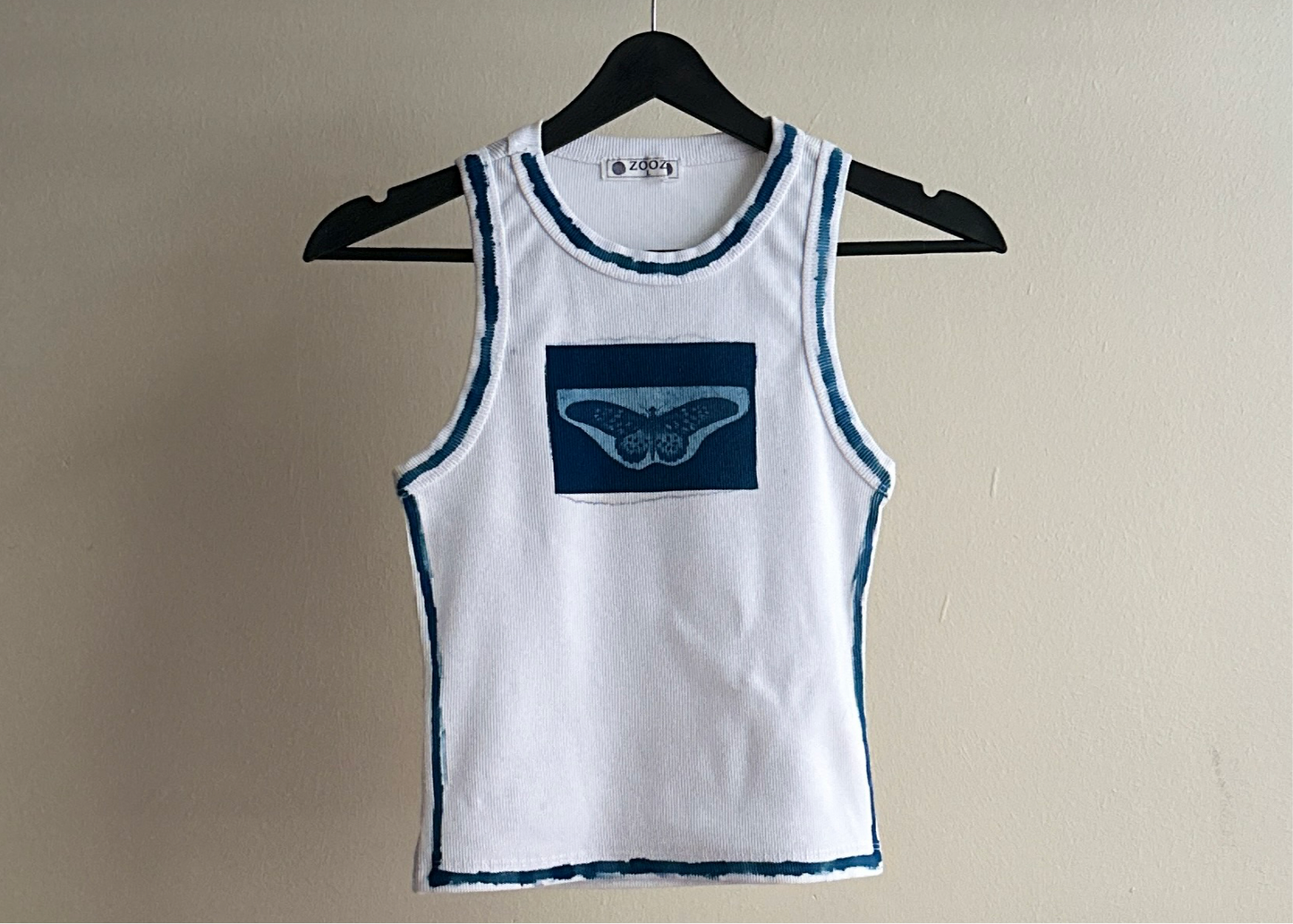 Butterfly Cyanotype Crop Top Sale 18