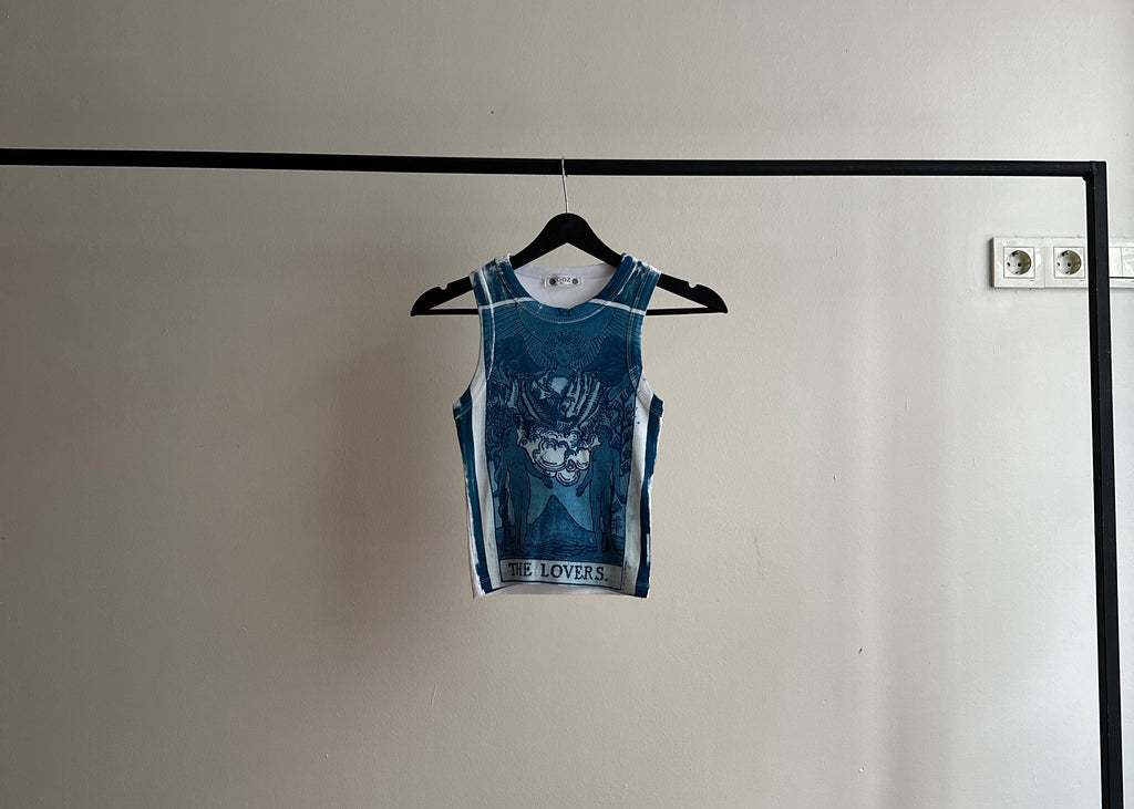 Lovers Cyanotype Crop Top Sale 102