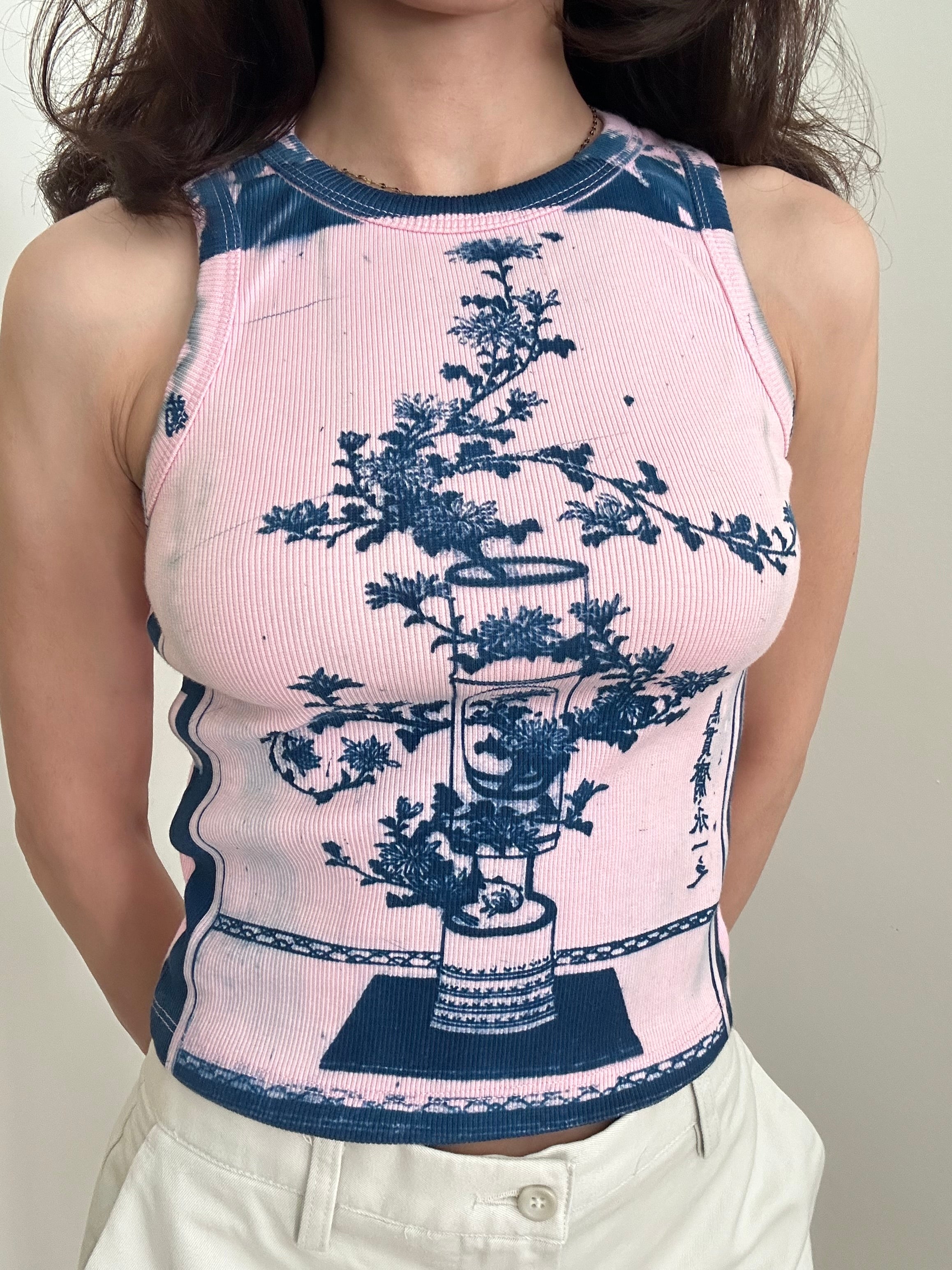 Shofu Cyanotype Crop Top