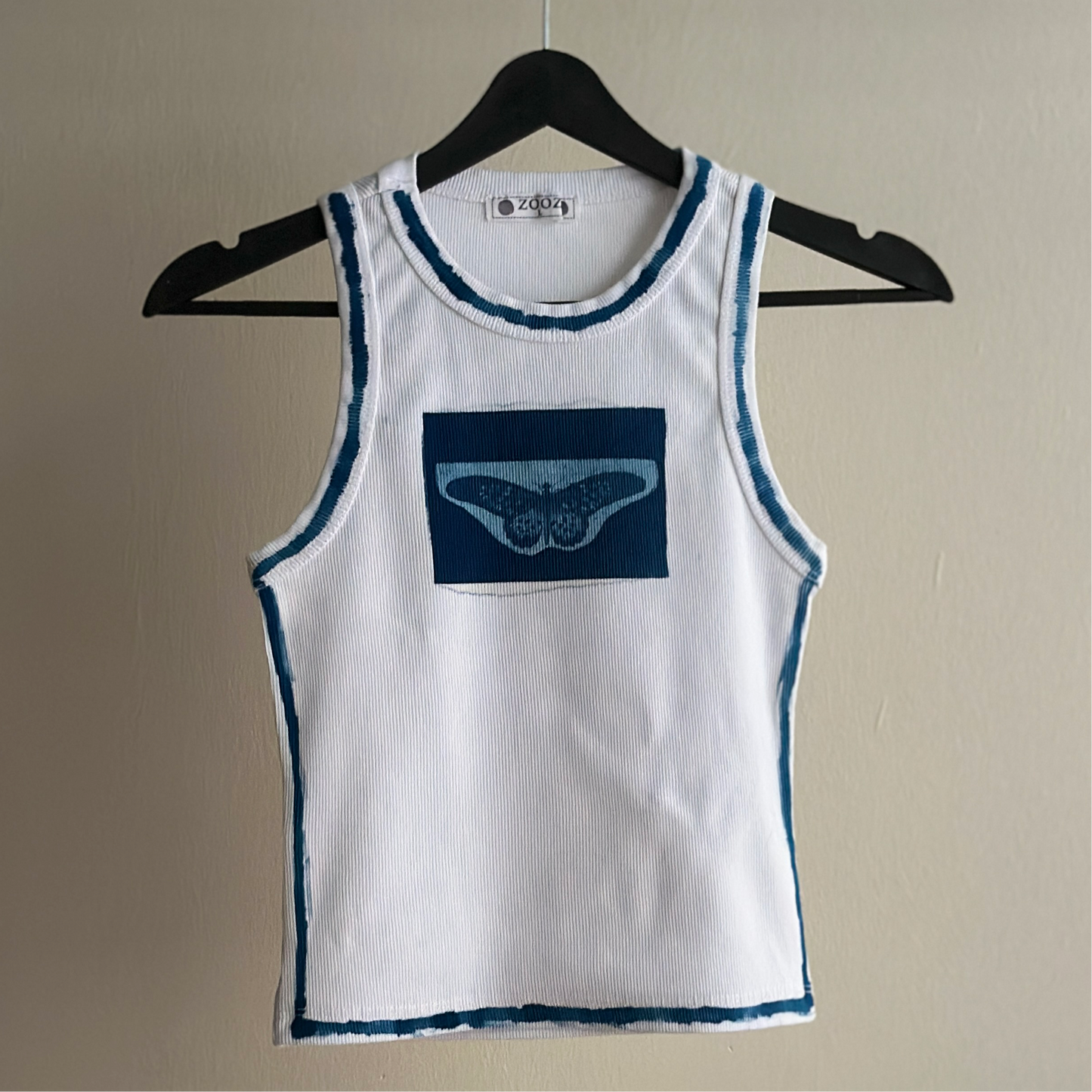 Butterfly Cyanotype Crop Top Sale 18