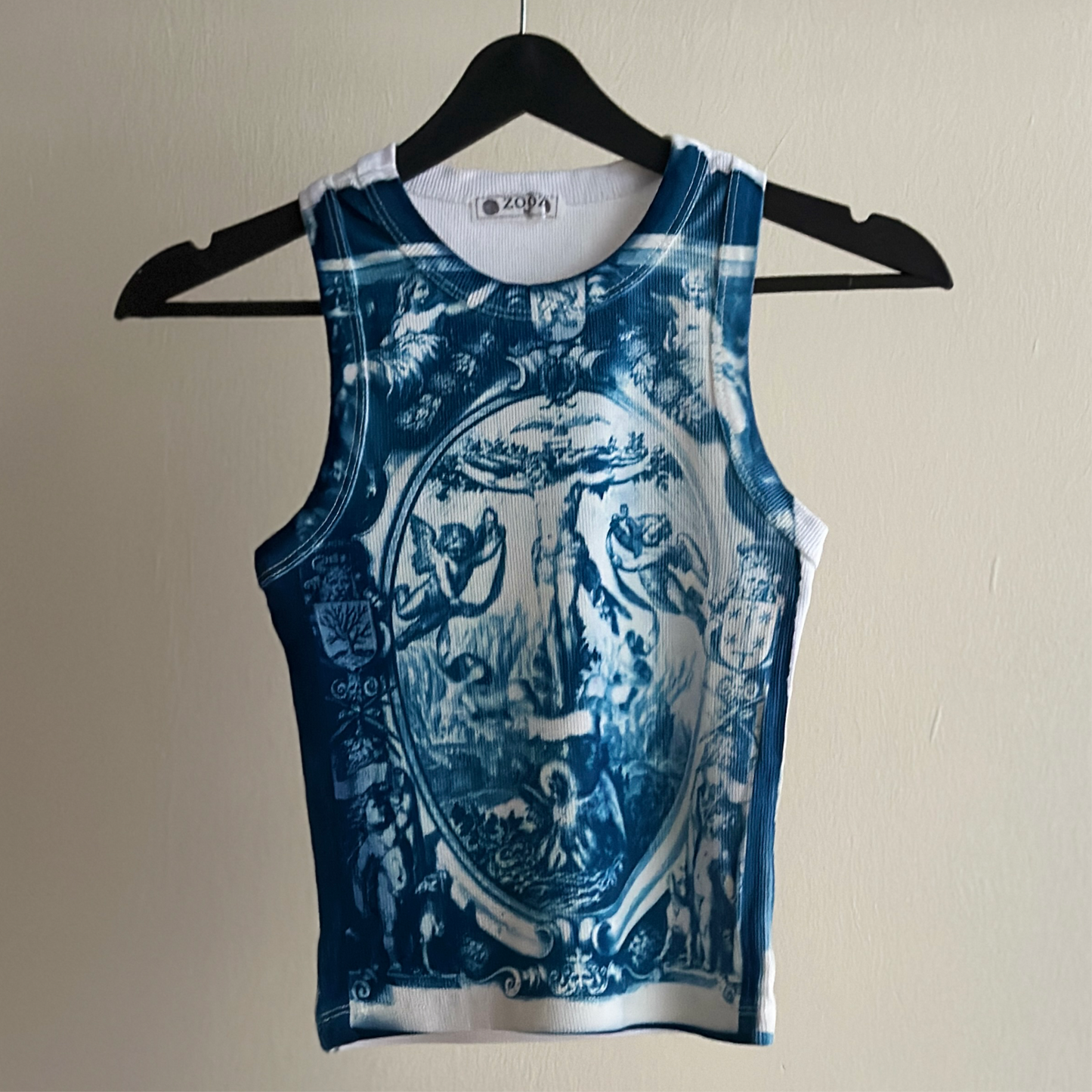 Jesus Cyanotype Crop Top Sale 49