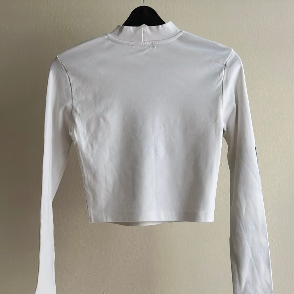 Diamond Cyanotype Super Crop Top Sale 42