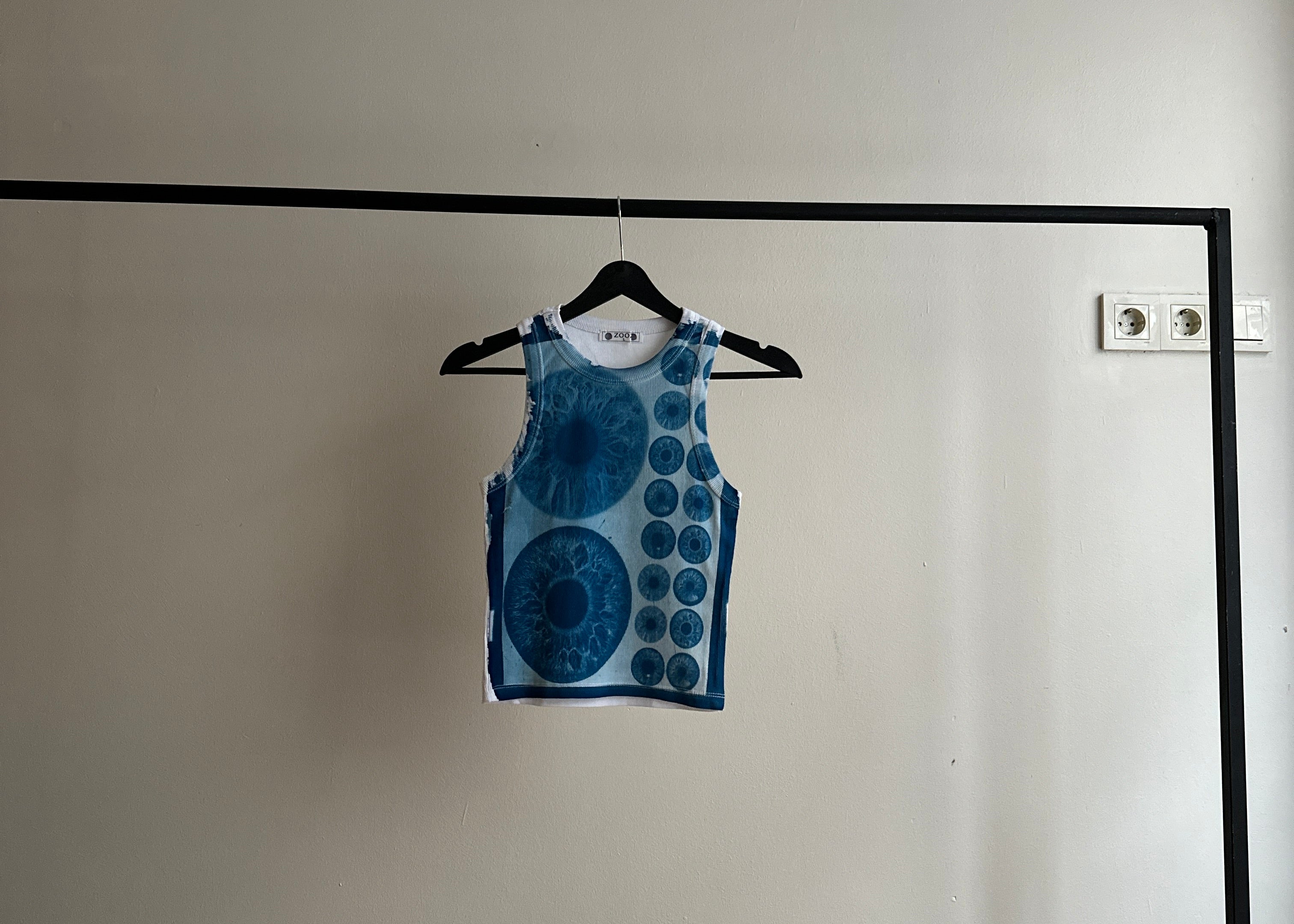 Iris Cyanotype Crop Top Sale 117