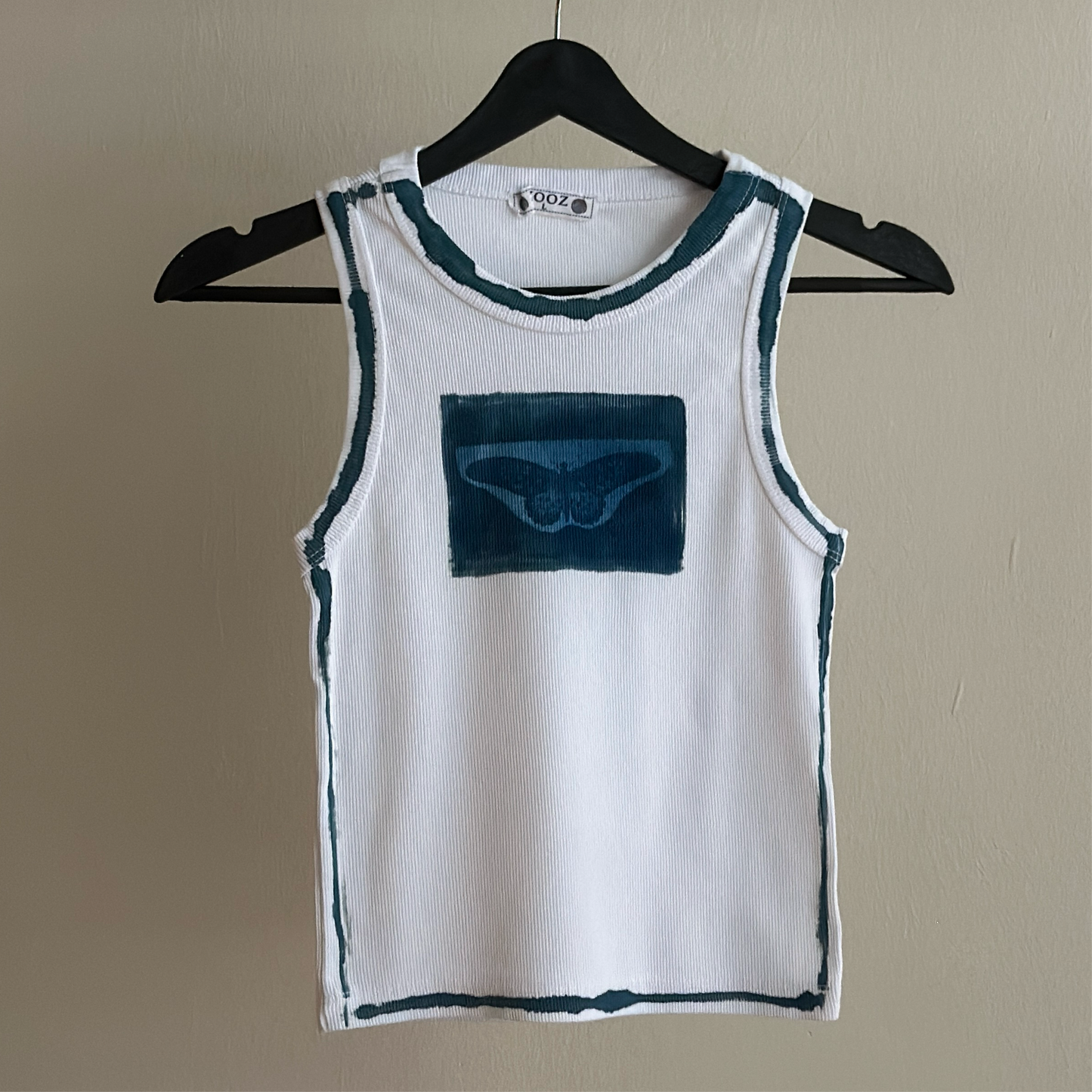 Butterfly Cyanotype Crop Top Sale 31