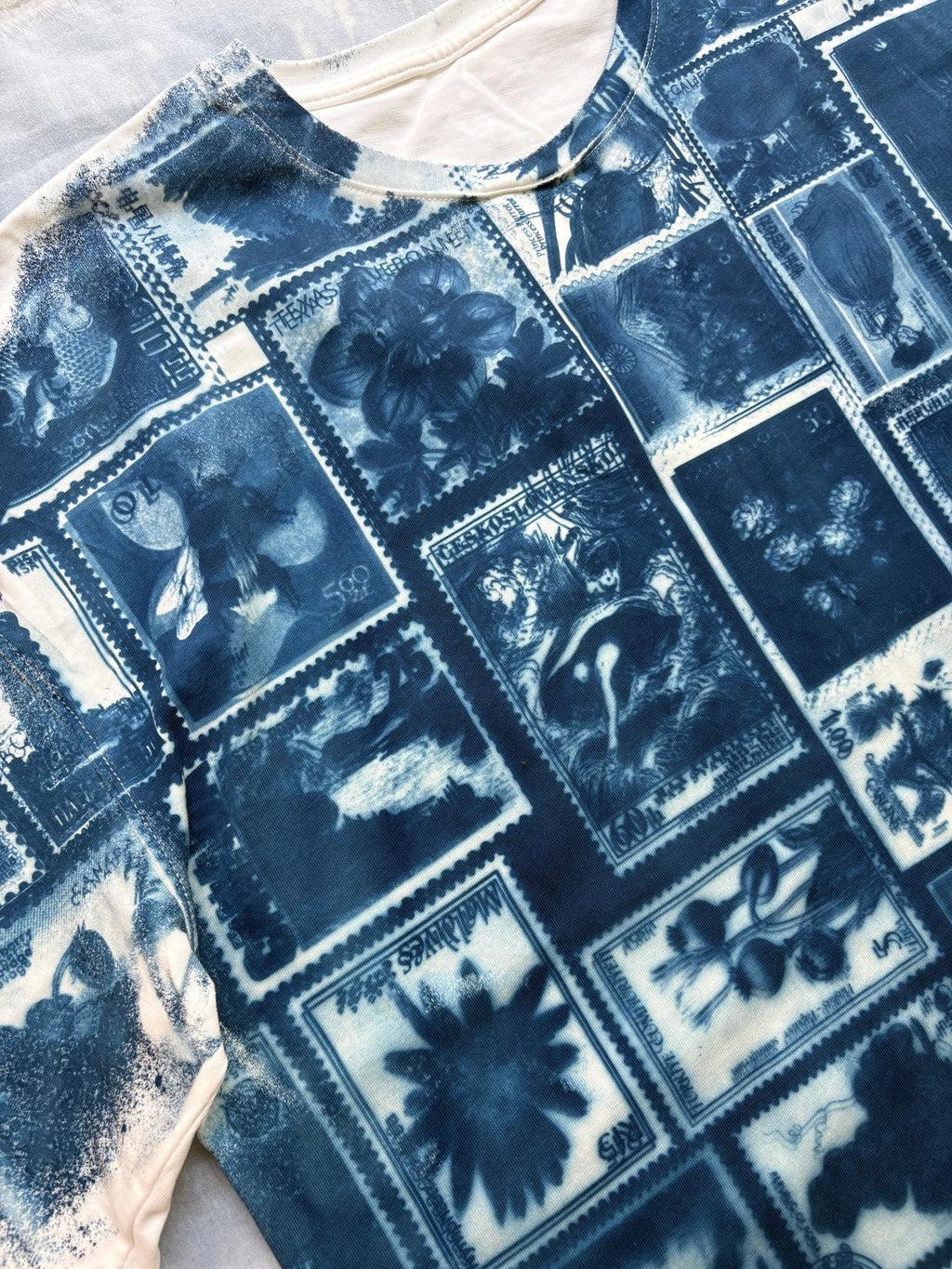 Stamps Cyanotype T-shirt Sale 244