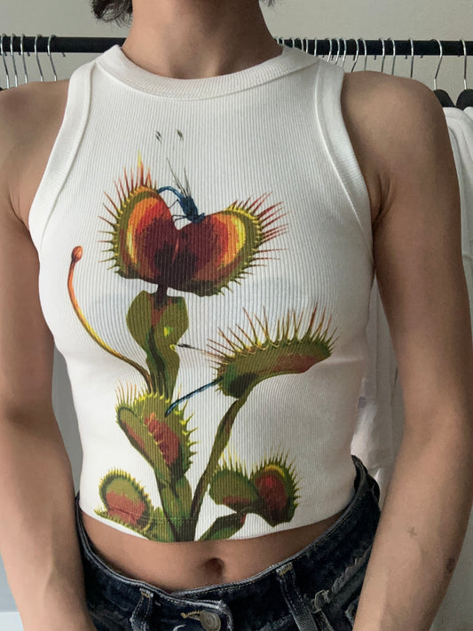 Venus Flytrap Poster Crop Top