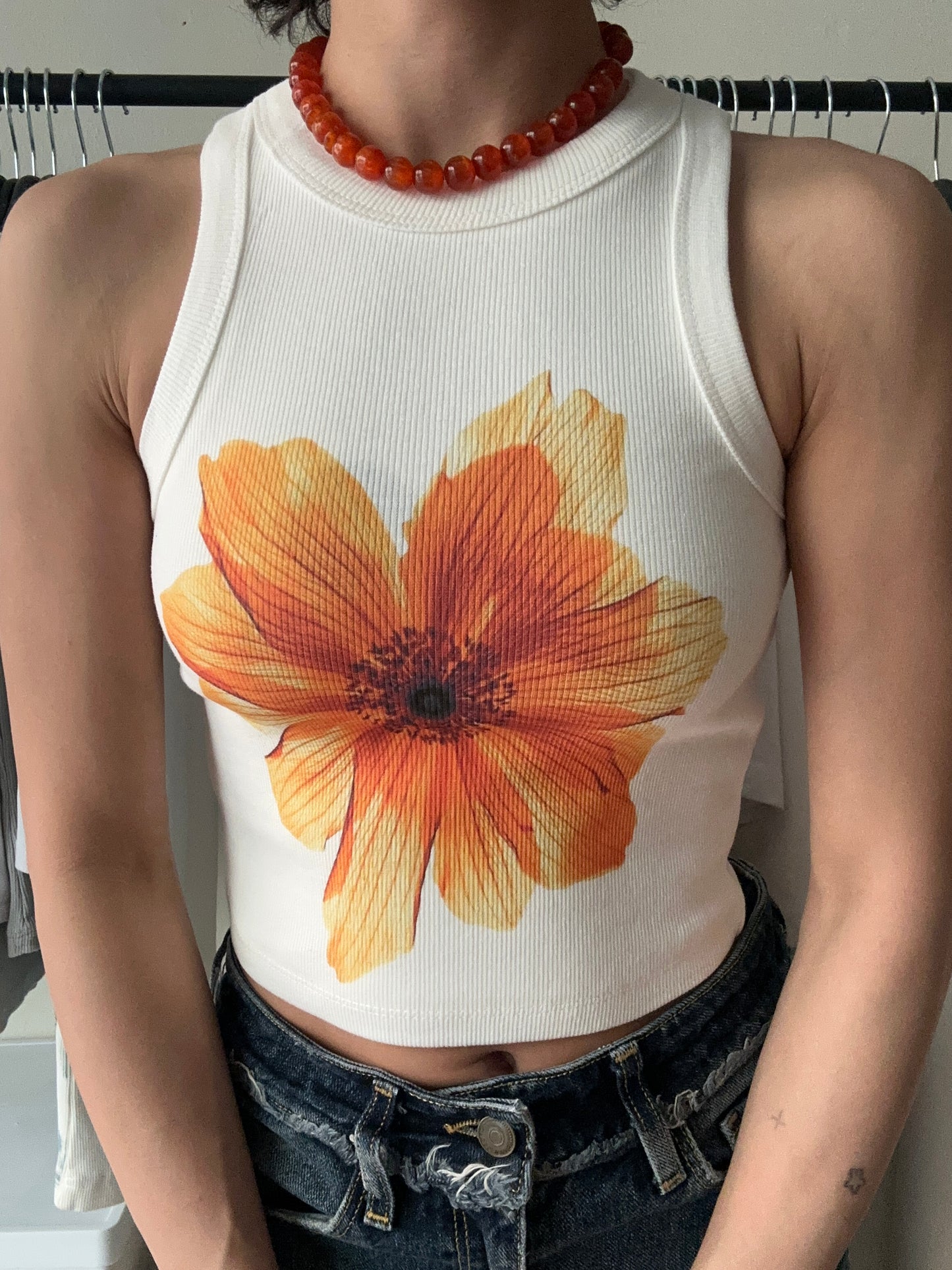 Orange Crop Top