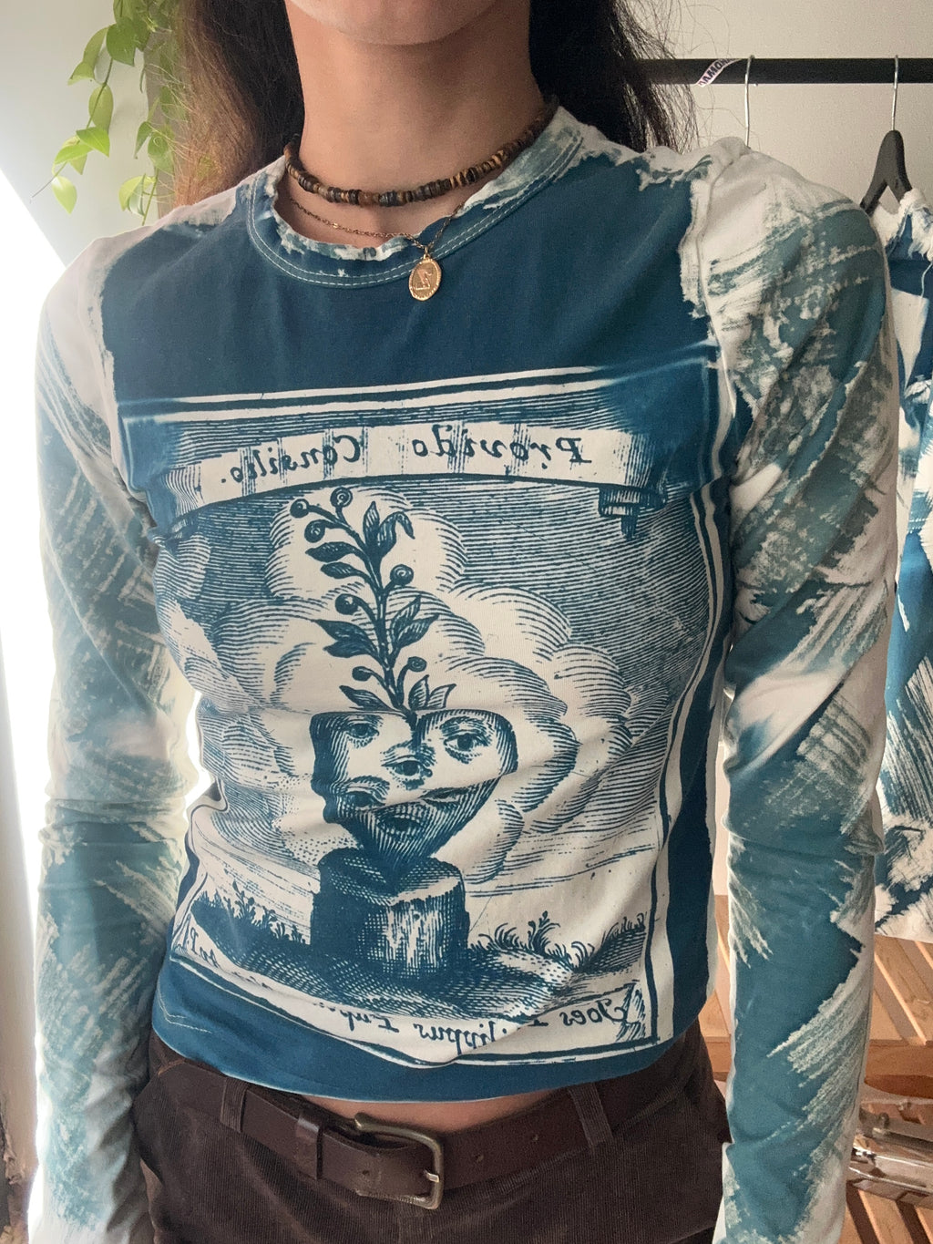 Papius Cyanotype Printed Long Sleeve Tee