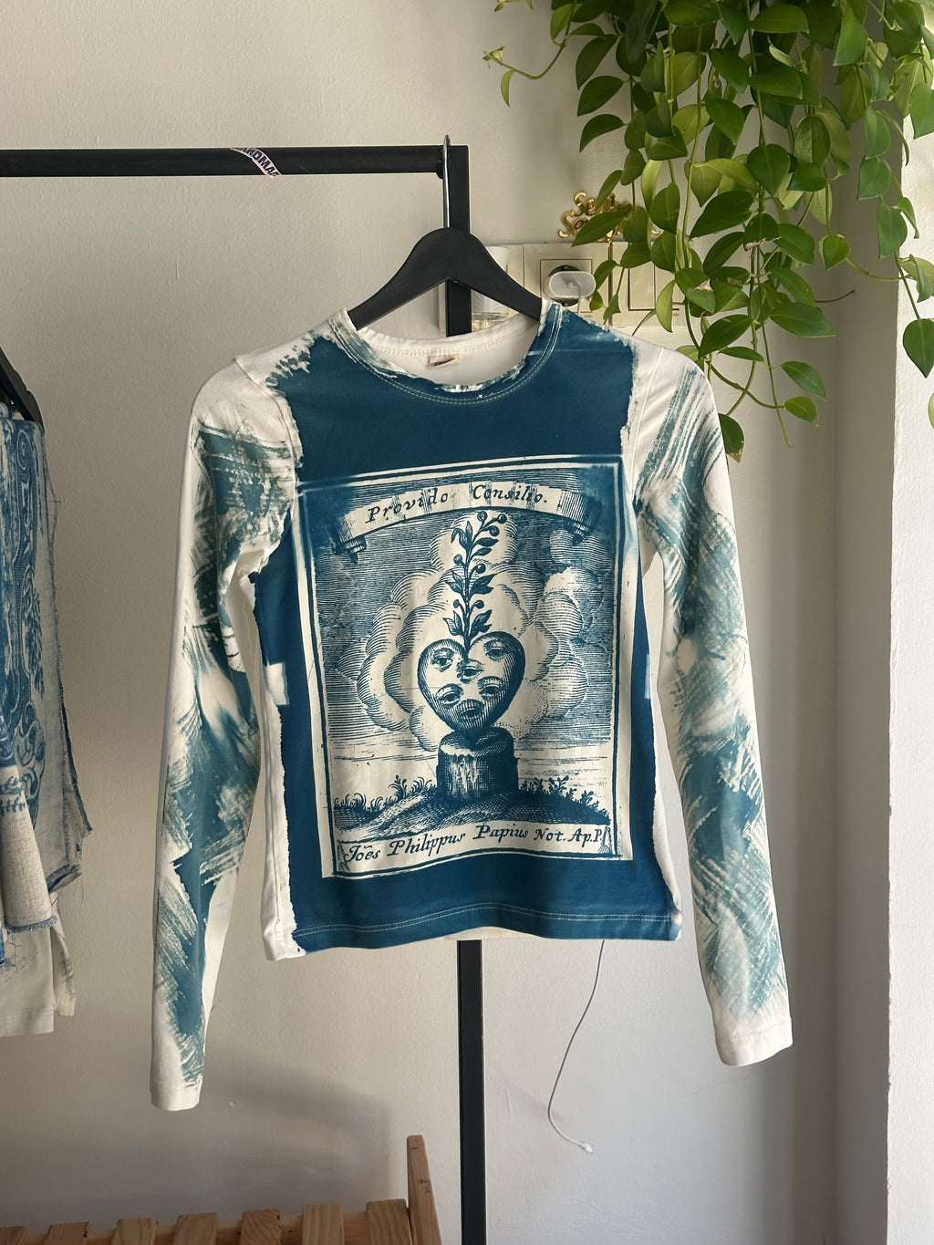 Papius Cyanotype Printed Long Sleeve Tee