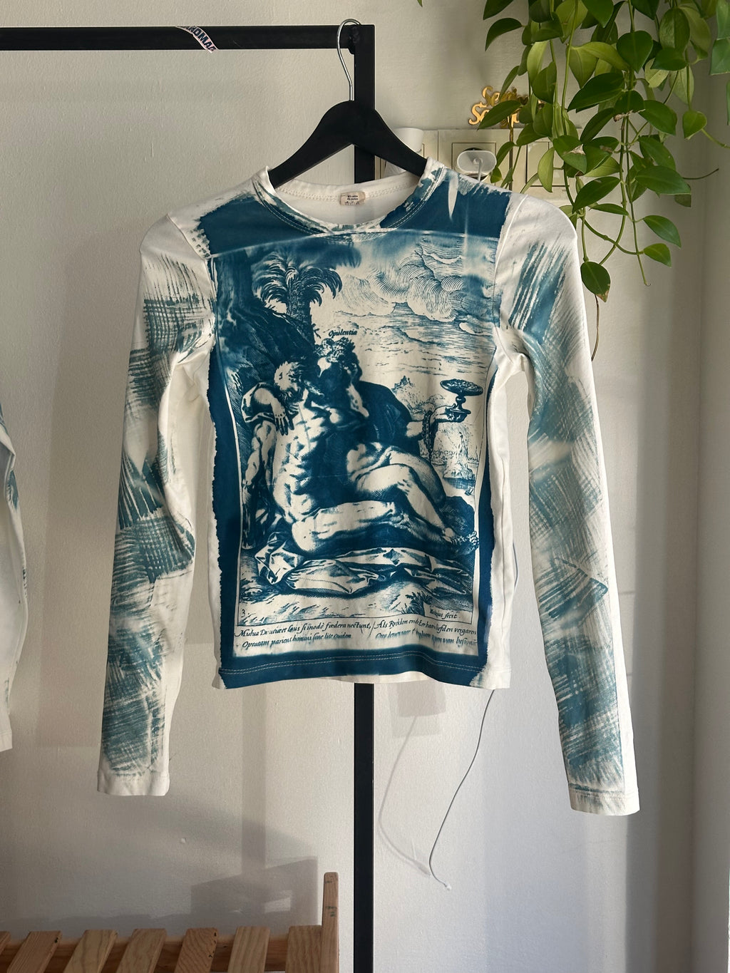 1582 II Cyanotype Printed Long Sleeve Tee