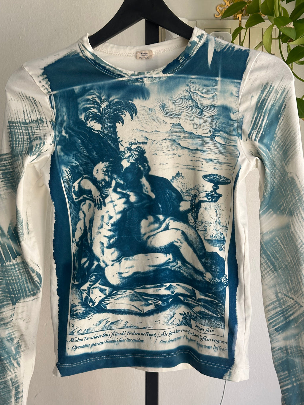 1582 II Cyanotype Printed Long Sleeve Tee